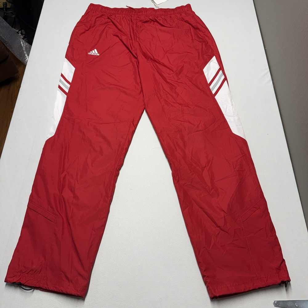 Adidas Men's Large PFB WU Training Pants University Red New NWT 2008 Climaproof